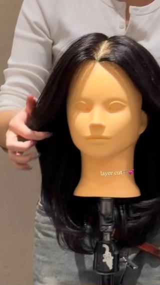 簡単に巻ける韓国風レイヤーカット 