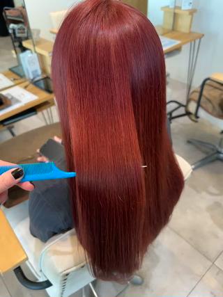 #ブリーチカラー　#大阪ブリーチカラー　#大阪ケアブリーチ　#大阪暖色カラー　#暖色カラー　#ワインレッド　#髪質改善カラー　#大阪髪質改善カラー　#福島区ブリーチカラー　#福島区髪質改善カラー 