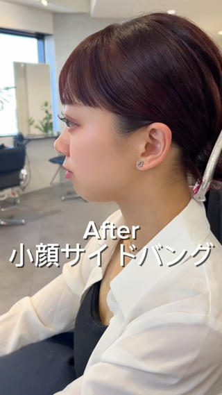 ミディアム カラー ❤️ショートカット ・顔周りカット❤️のヘアスタイル