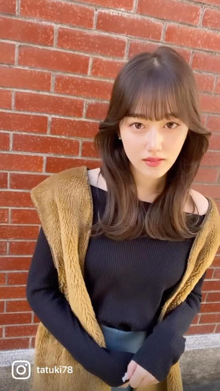 セミロング カラー 艶髪と透明感を ‼️/若林のヘアスタイル