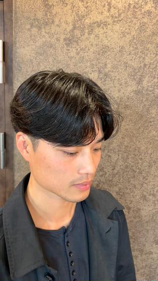 ショート パーマ メンズパーマ特化 カバヤマ　リョウのヘアスタイル