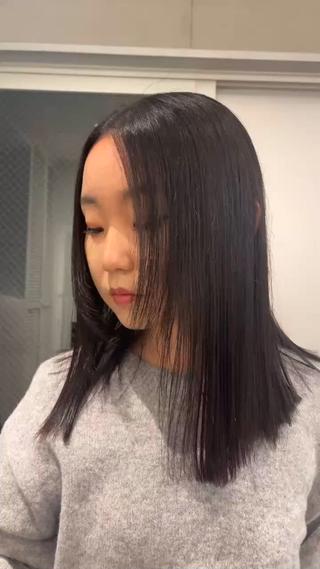 顔周りに少しだけ変化をつけて 