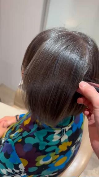 ショート センター南　髪質改善 大引　優のヘアスタイル