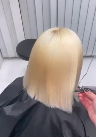 ミディアム カラー りゆ (ハイトーンカラー)のヘアスタイル