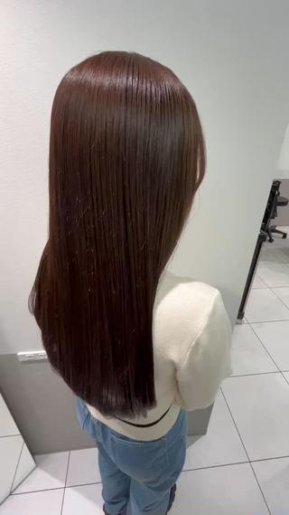 ブリーチなしの透明感カラー️️