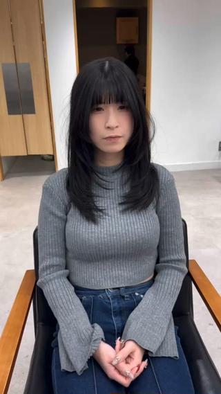 ロング カラー パーマ ヘアアレンジ メンズ キッズ 骨格レイヤーカット 🌿美髪縮毛矯正のヘアスタイル