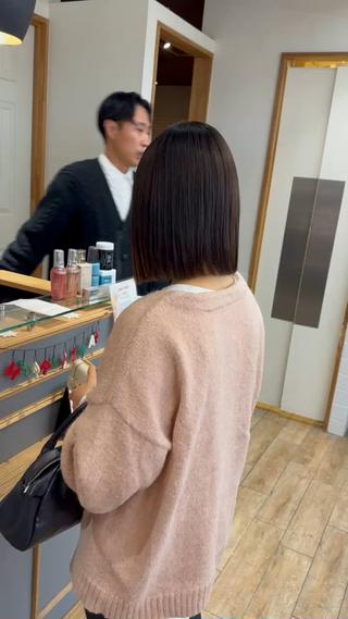 ミディアム カラー パーマ ヘアアレンジ メンズ キッズ 骨格レイヤーカット 🌿美髪縮毛矯正のヘアスタイル