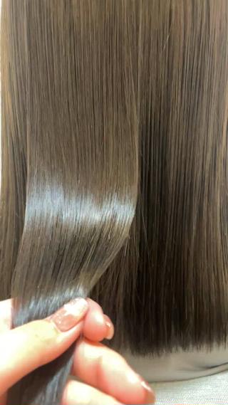 ミディアム カラー やました りなのヘアスタイル