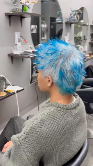 ショート カラー ヘアアレンジ メンズ キッズ ✨最強美容師✨ 💙にっしー西村💙のヘアスタイル