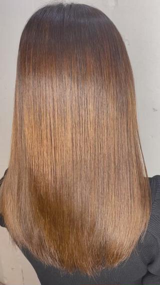 艶髪ロングベージュカラー