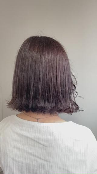 purple black
暗めカラーでも色味で楽しみましょう