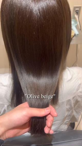 セミロング カラー おおたかの森/透 明感/小林のヘアスタイル