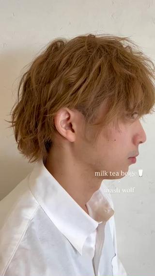 カラー メンズ そら୨୧˖men's /デザインカラーのヘアスタイル