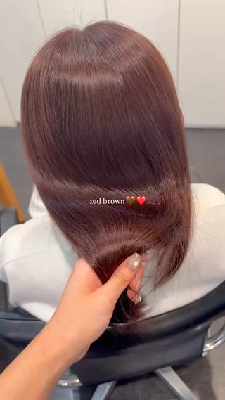 セミロング 細田 碧のヘアスタイル