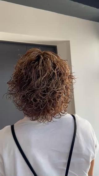 ミディアム カラー パーマ メンズ 【men's Lapis横浜】海人のヘアスタイル