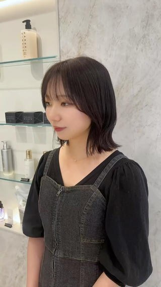 ミディアム HARUKI MINATO japan HIROSHIMA所属・轟 千夏のヘアスタイル