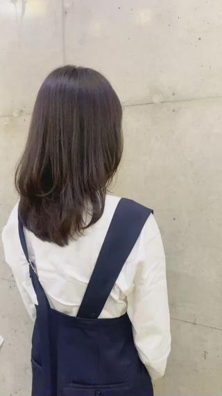 セミロング カットモデル募集！ 遠山麻帆のヘアスタイル