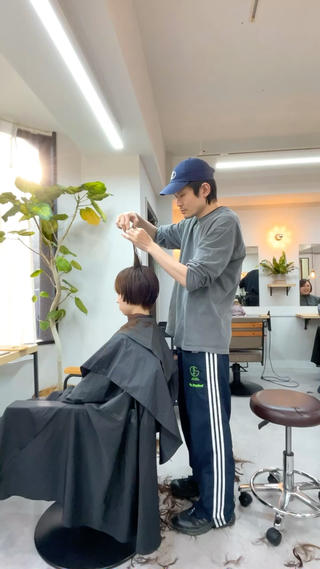 マッシュショートパーマ*