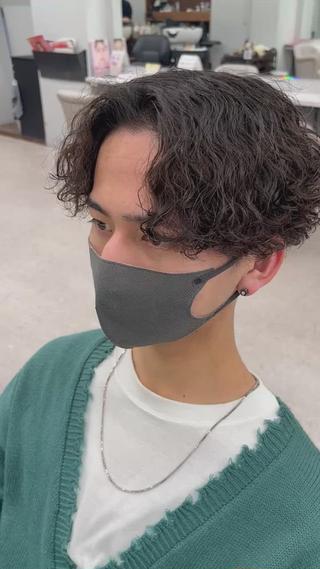 パーマ メンズ 🍐シャドウパーマ メンズ特化/守岡🍐のヘアスタイル