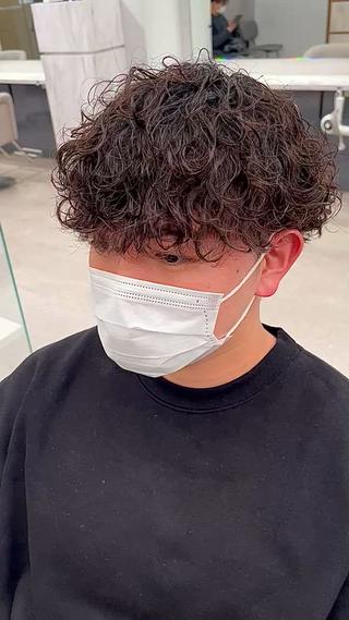 パーマ メンズ 🍐シャドウパーマ メンズ特化/守岡🍐のヘアスタイル