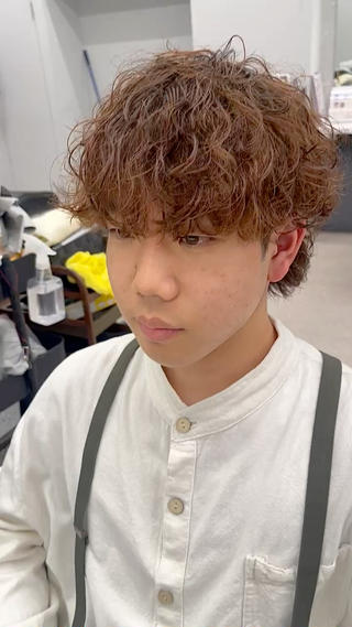 パーマ メンズ 🍐シャドウパーマ メンズ特化/守岡🍐のヘアスタイル