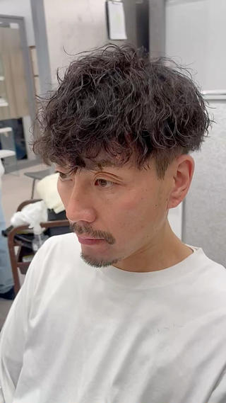 パーマ メンズ 🍐シャドウパーマ メンズ特化/守岡🍐のヘアスタイル