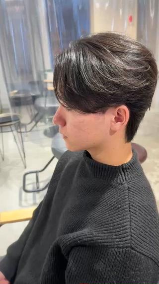 ミディアム パーマ メンズ メンズカットパーマ ✂️ JOYAのヘアスタイル