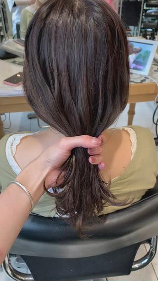 ブリーチなしグレージュ