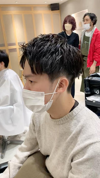 爽やかアップバング