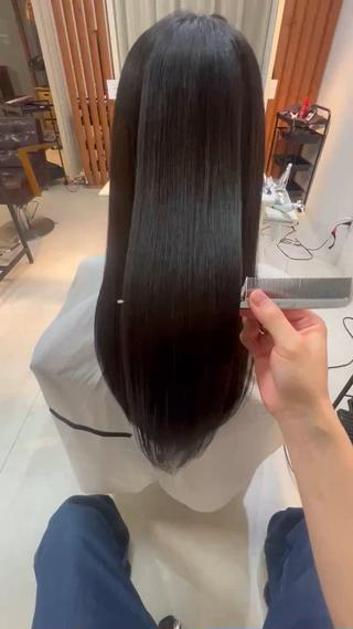 ロング カラー OMAE🫧 クセ毛全て無くせますのヘアスタイル