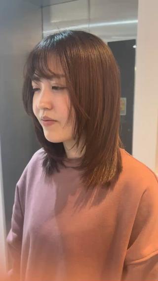 ミディアム TELA Hair南柏所属・Haruto /ナチュラル艶カラーのヘアスタイル