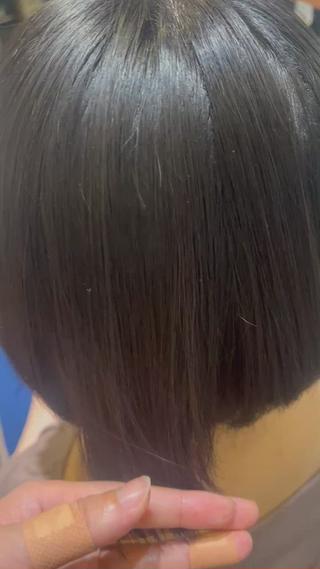 ショート 艶カラー推し！ なかはらあかりのヘアスタイル