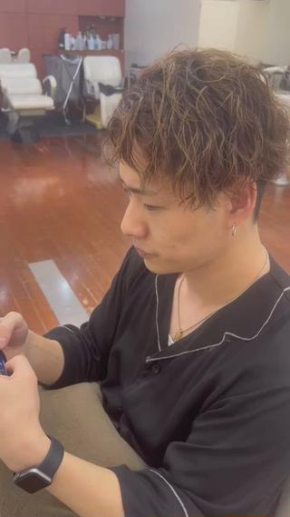 パーマ メンズ ZIONコア店所属・波巻きスパイラル 河原崎　基のヘアスタイル