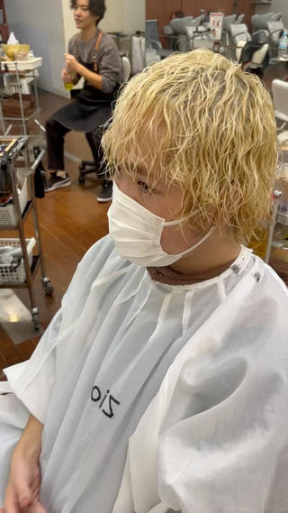 パーマ メンズ ZIONコア店所属・波巻きスパイラル 河原崎　基のヘアスタイル