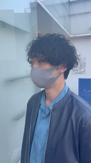 パーマ メンズ ZIONコア店所属・波巻きスパイラル 河原崎　基のヘアスタイル