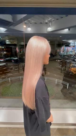 ロング カラー ハイトーンカラー / 美髪矯正/出口優斗のヘアスタイル