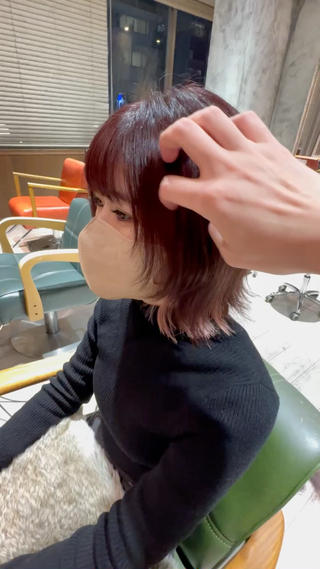 ショート カラー ヘアアレンジ MODE K’s川西 瀧尻光のヘアスタイル
