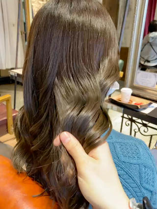 ロング カラー ヘアアレンジ MODE K’s川西 瀧尻光のヘアスタイル