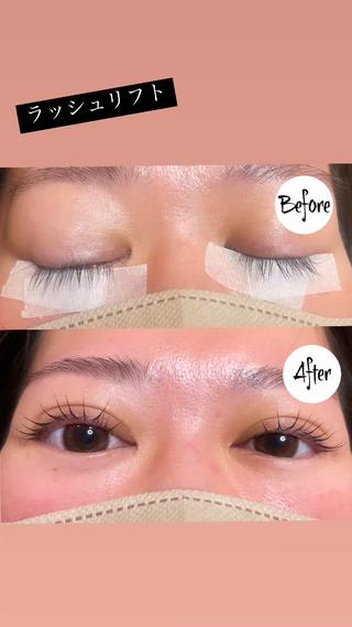 下がりまつ毛の方もしっかりあげて
目元をぱっちり仕上げます！ 