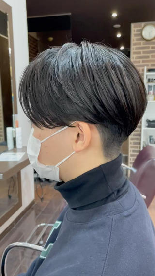 ショート パーマ メンズ レディースカット いからしゆうたのヘアスタイル