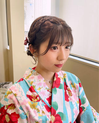 ヘアアレンジ ボウ🪞ヘアセット /メイク/マツパのマツエク・マツパデザイン
