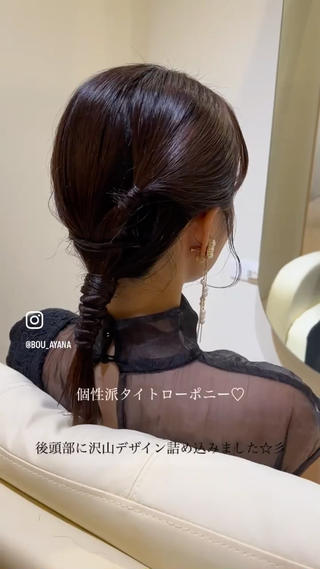 ミディアム ヘアアレンジ ボウ🪞ヘアセット /メイク/マツパのマツエク・マツパデザイン