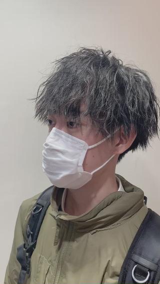 ツイストスパイラルパーマ　マッシュ 