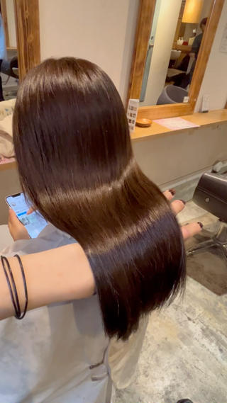 ダークグレージュ×髪質改善