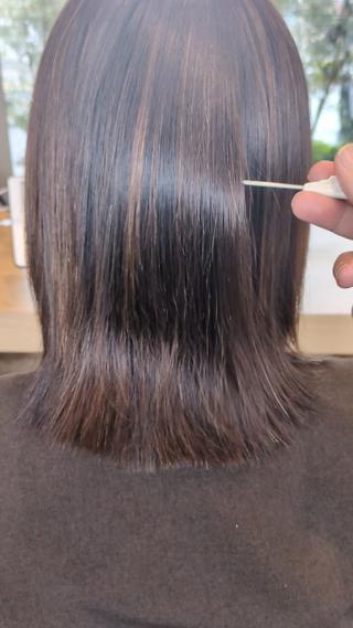 ミディアム 山田 愛/川中島/縮毛矯正のヘアスタイル