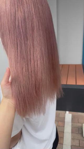 髪質によってブリーチ数回必要 