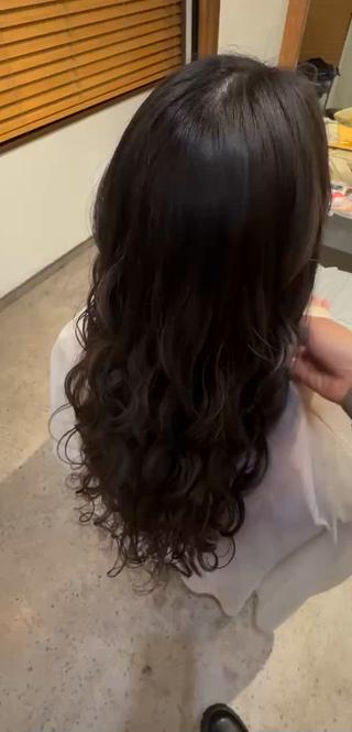 スヌーピー巻きをベリーベリーロングでྀི 