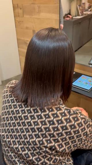 ミディアム 工藤 璃乃のヘアスタイル