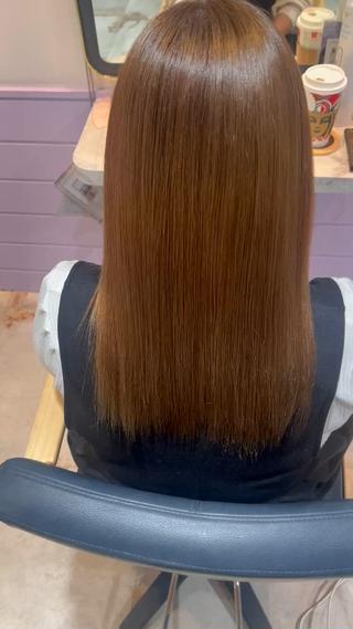 セミロング 髪質改善✨石塚 真梨奈のヘアスタイル