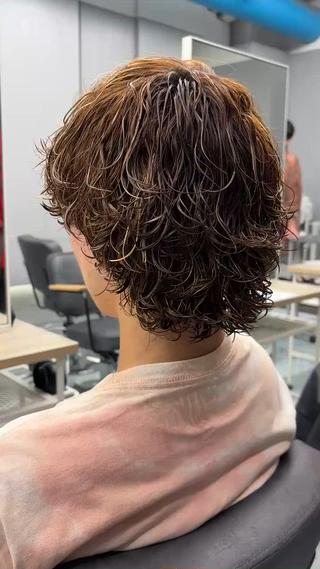 カラー パーマ メンズ メンズパーマ/韓国 ヘア/Mino🤍のヘアスタイル